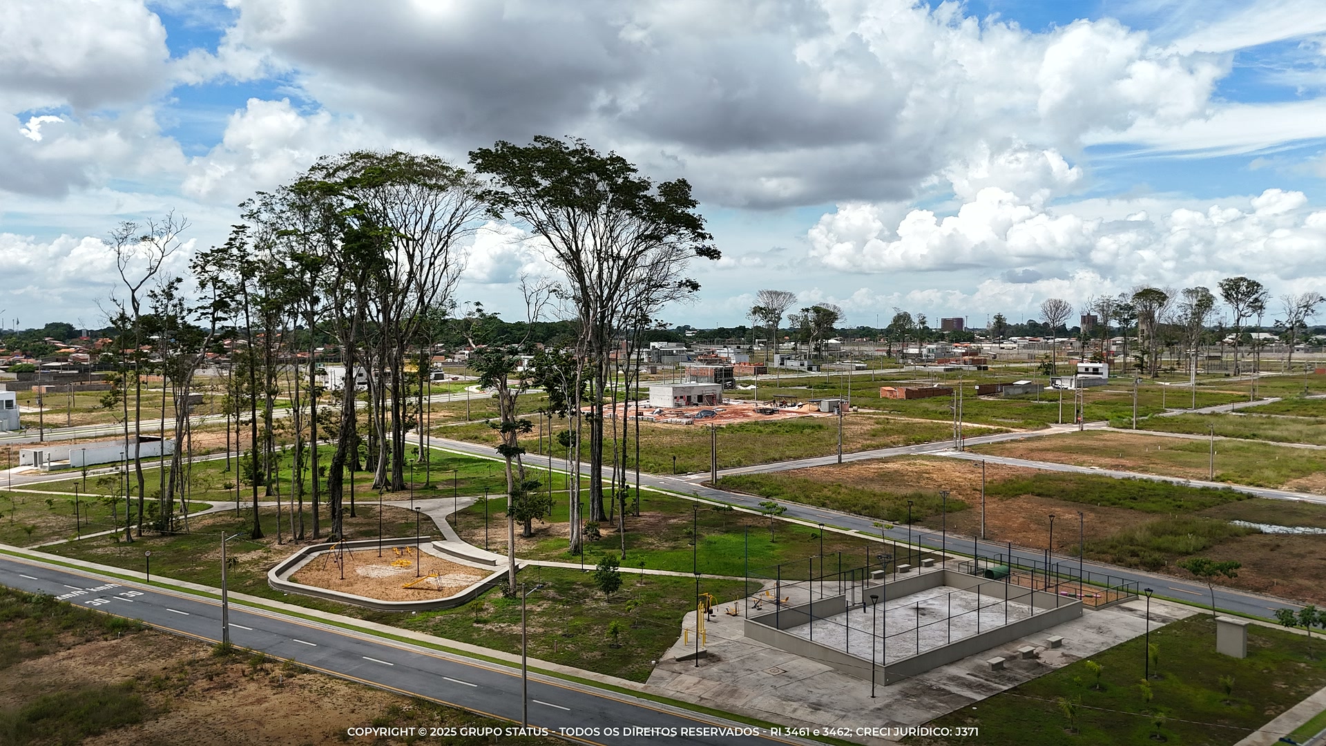 Praças no bougainville